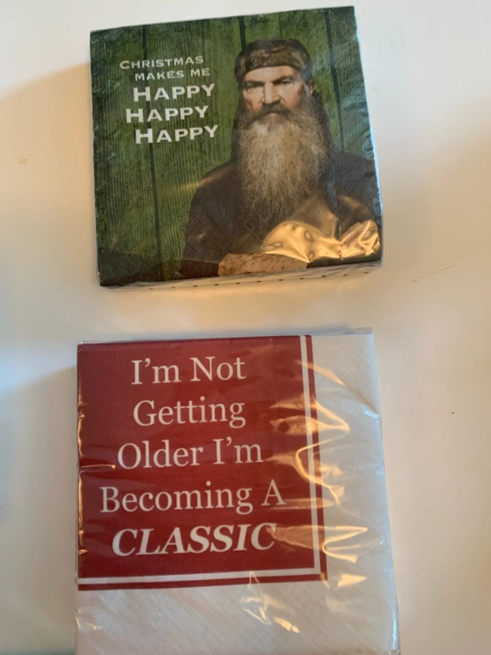 8 Packs of Holiday & Humor Cocktail Napkins
